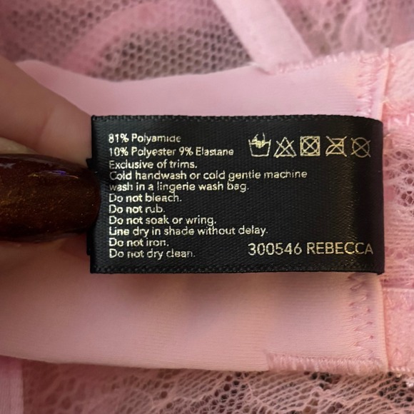 Honey Birdette Bra Sexy Pink Lace Corset Luxury Babydoll Lingerie Detail 40DD - Picture 11 of 11